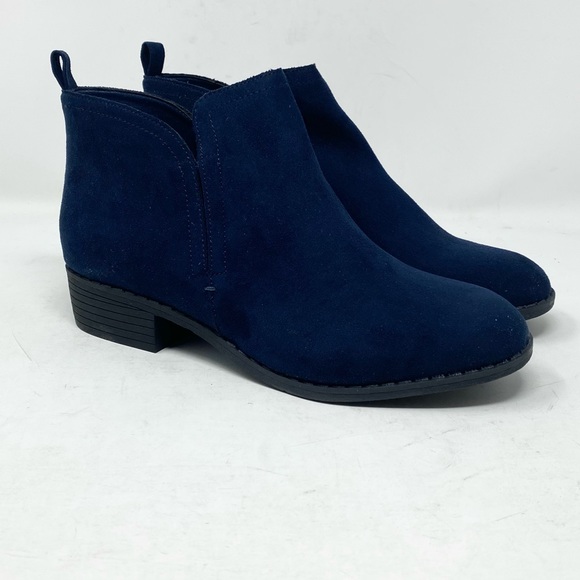 Sun Stone Womens Cadee Navy Ankle Boots 